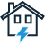 House icon with lightning bolt